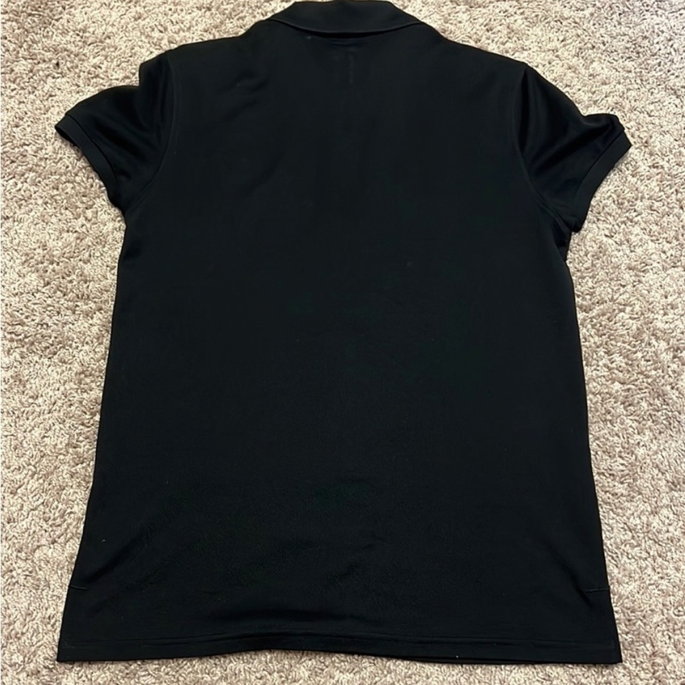 Saint Laurent / Never Say Never Glitter Patch Black Polo - Picture 5 of 6